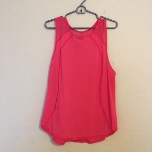 Pink lululemon tank top